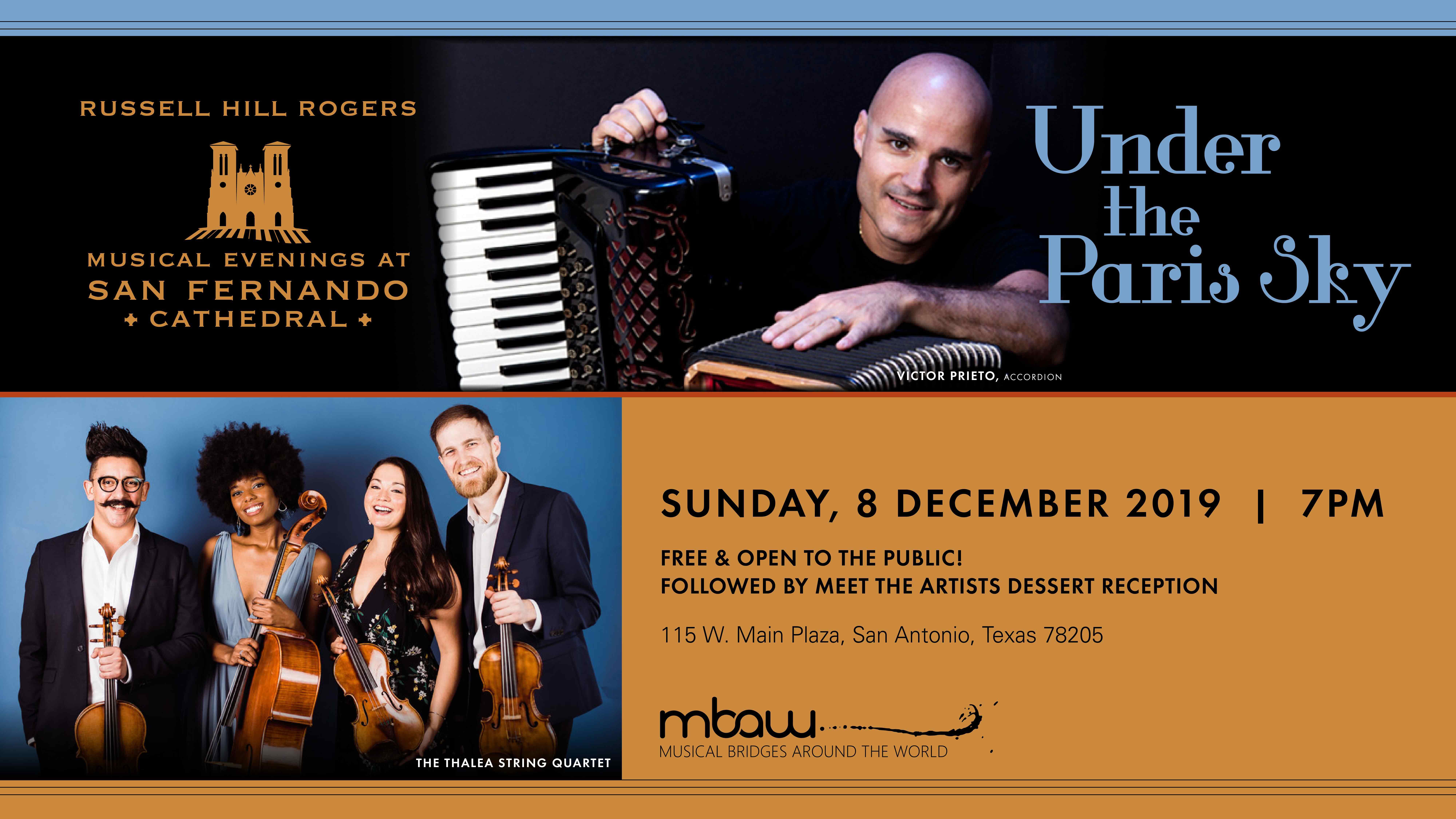 Under The Paris Sky | Musical Evenings at San Fernando Cathedral (Free & Open To The Public)